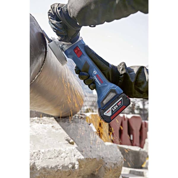 Bosch Professional GWS 18V-7 06019H9005 Vinkelslip batteridriven 125 mm inkl. 2x batterier, inkl. väska 18 V 4.0 Ah
