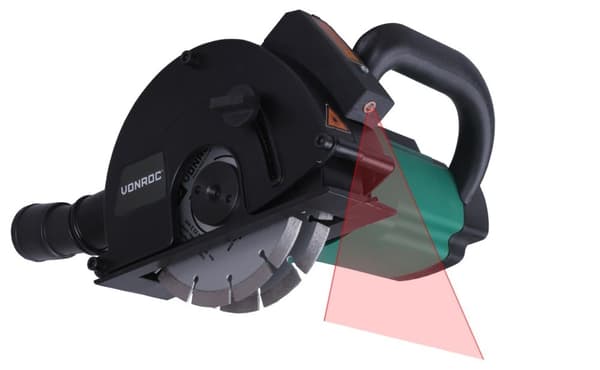 VONROC – Murrillefræser - 1700W – 150mm | laser | inkl. 6 diamant skiver