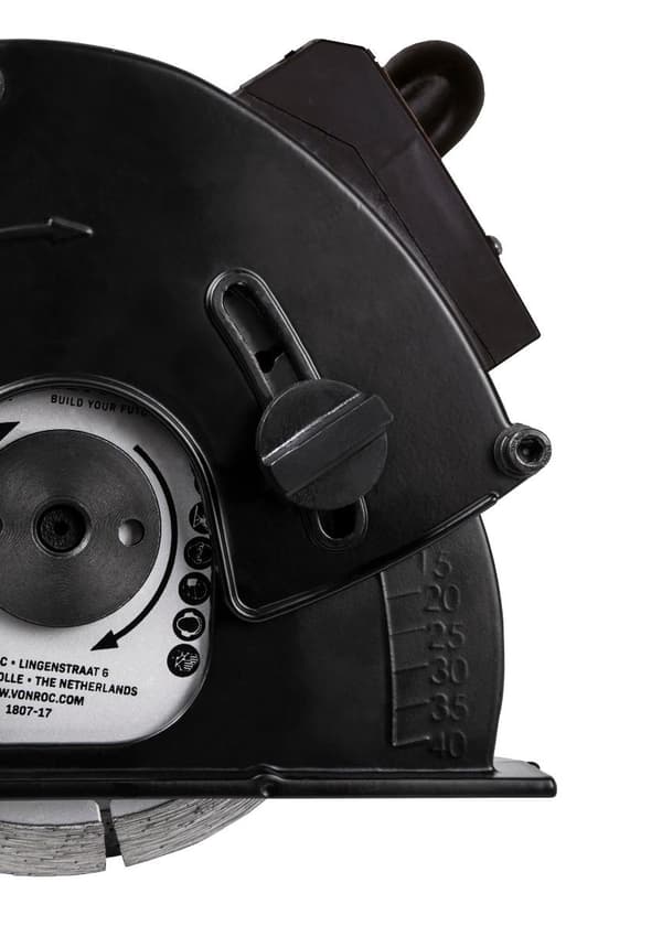 VONROC Betongspårfräs 1700W – 150mm med laser | Inkl. 2 diamantskivor