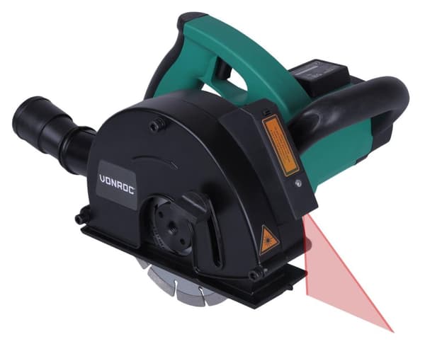 VONROC Murrillefræser - 1700W – 150mm | laser | inkl. 4 diamant skiver