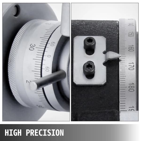 4"/100 MM 4-spår vertikalt och horisontellt roterande bord för fräsmaskin, högkvalitativ gjutning, hög precision, enkel justering, bred användning