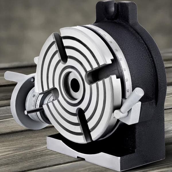 6"/150 MM 4-spår vertikalt och horisontellt roterande bord för fräsmaskin, högkvalitativ gjutning, hög precision, enkel justering, bred användning