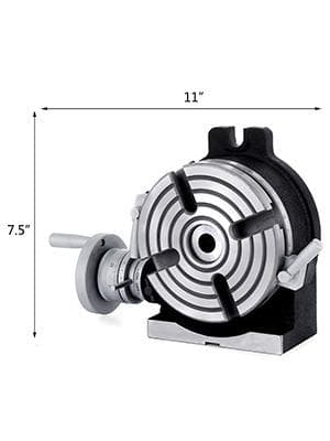 6"/150 MM 4-spår vertikalt och horisontellt roterande bord för fräsmaskin, högkvalitativ gjutning, hög precision, enkel justering, bred användning