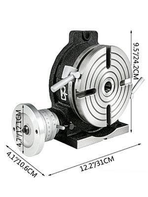 8"/200 MM 4-spår vertikalt och horisontellt roterande bord för fräsmaskin, högkvalitativ gjutning, hög precision, enkel justering, bred användning