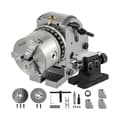 Miniatyrbild 1 av 8: 6"/160 mm 1:40 semi-universellt fräsmaskin indexeringshuvud med ändstock och chuck, justerbar vinkel, hög precision, slitstark