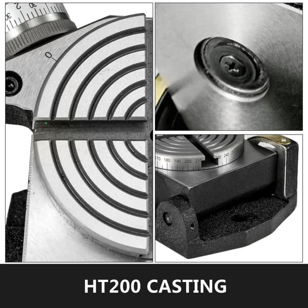 100mm multipurpose 4-slits horisontell och vertikal roterande bord,hög precision