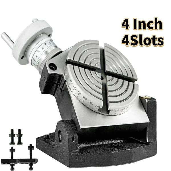 100mm multipurpose 4-slits horisontell och vertikal roterande bord,hög precision