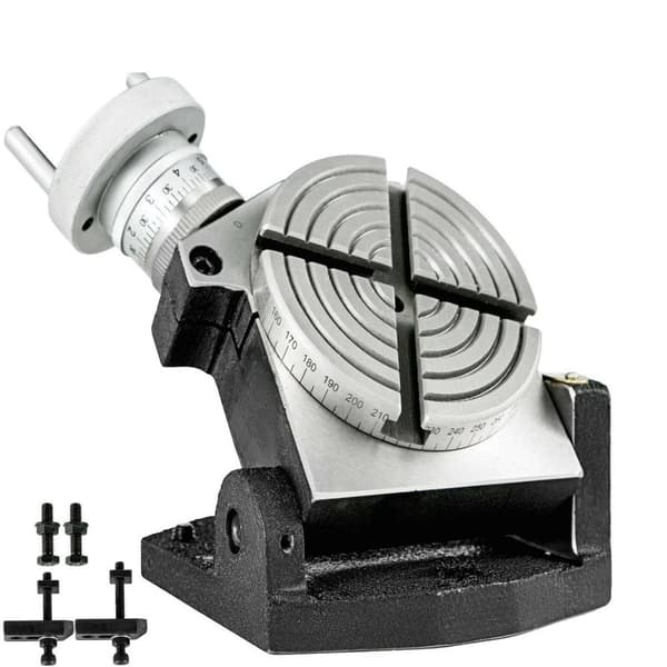 100mm multipurpose 4-slits horisontell och vertikal roterande bord,hög precision