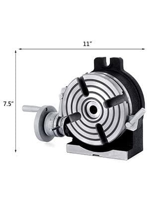 150mm hög precision vertikalt och horisontellt roterande bord för fräsborrmaskin, enkel justering, bred applikation