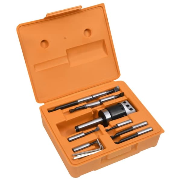 vidaXL Borrverktygssats 15 delar 50 mm borrchuck MT2-F1-12 -  Fräsmaskiner