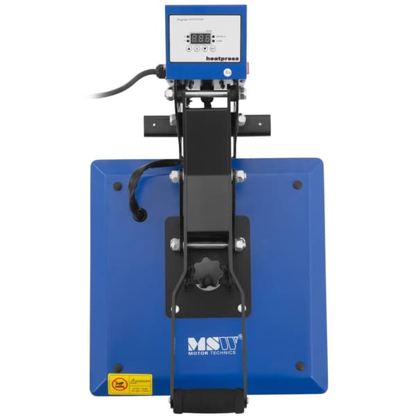 Transferpress - 38 x 38 cm - Upp till 250 °C - LCD-display - Timer - MSW
