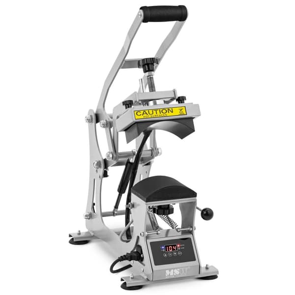 Kepspress - Upp till 250°C - LCD-skärm - Timer - MSW