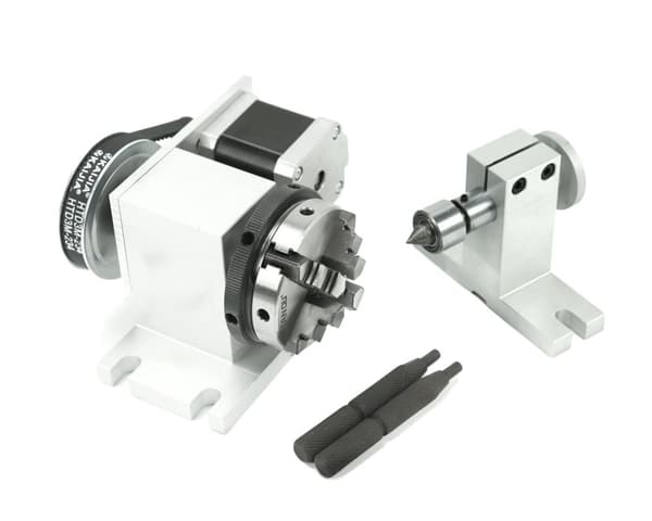 CNC-fräsmaskin, rotationsaxel, 3-klackchuck, 3-klon K11-65