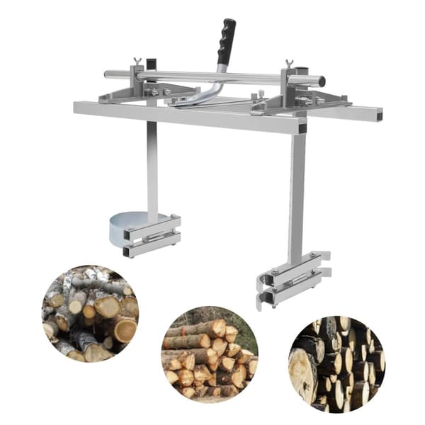 Portabel sågverk, konstruktion i aluminiumlegering, justerbar plattjocklek, kompatibel med motorsågar på 14-24 tum.