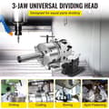 Miniatyrbild 2 av 6: BS-0 5" justerbar precisionsdelningshuvud med indexeringsplatta, tailstock och 125mm 3 käftchuck, semi-universal indexingshuvud