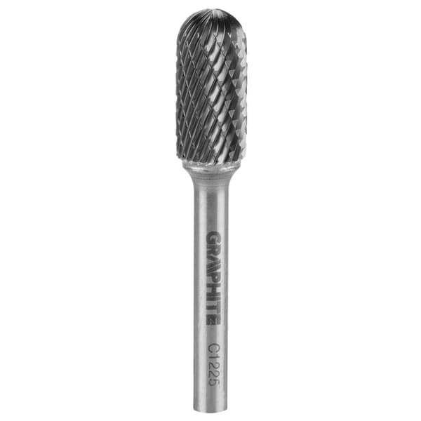 HM metalfræser, type C (rundcylindrisk), 12 x 25 mm, skaft 6 x 45 mm