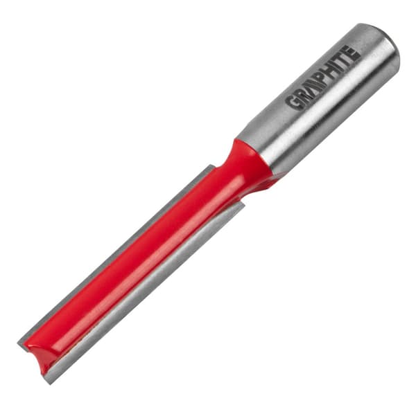 Lang dobbeltfløjt pindfræser, HM, 10 x 50 mm, 8 mm skaft