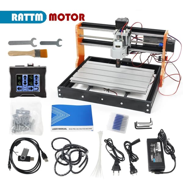 CNC 3018 Plus päivityssarja, alumiiniseosmetallirunko, Nema17 42 askelmoottori,20W laserilla, 110-220V, Kosketuskahvalla