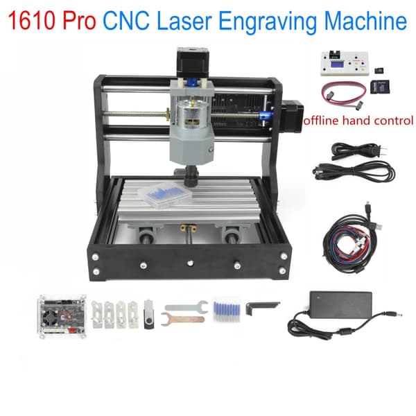 CNC Lasermaskin för gravyr, GRBL-kontroll, Kompakt storlek,Lägg till normal offline, Lägg till 10W laser
