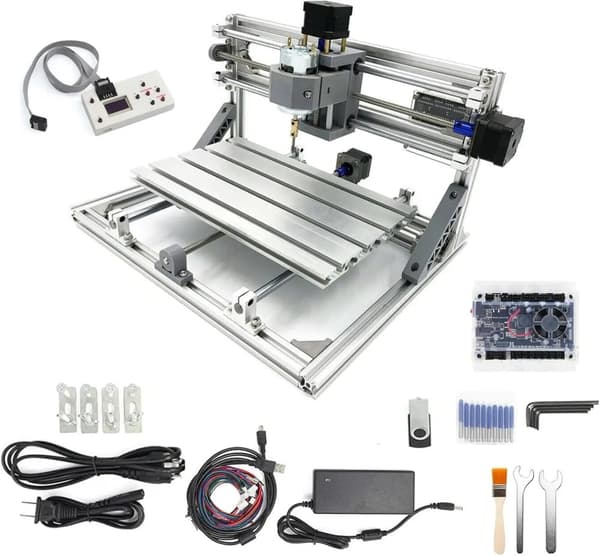 CNC Gravørmaskine, 12-36V Strøm, GRBL Kontrolsoftware,tilføj 5,5W laser, Med controller