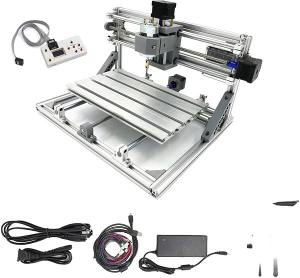 CNC Gravørmaskine, 12-36V Strøm, GRBL Kontrolsoftware,tilføj 5,5W laser, Med controller