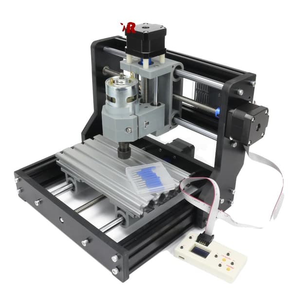 CNC Träfräs, 3 Axlar Kontroll, Kompatibel med Flera Material,med 10W laser, Med kontroller