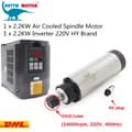 Pikkukuva 2 / 2: Ilmajäähdytteinen spindelimoottori, 2,2 kW teho, 0-24000 rpm nopeus,HY VFD:llä