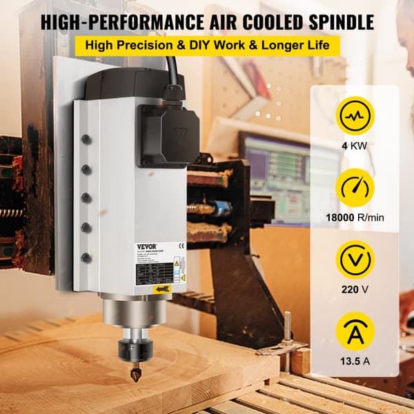 4KW CNC-jyrsinmoottori, ER25-porakara, 18000 RPM ilmajäähdytteinen