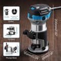 Miniatyrbild 3 av 4: Fraiseuse Genmitsu - 1,25 HK Variabel Hastighets Router - 3-Basar