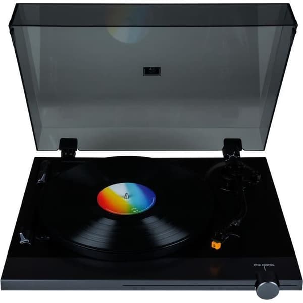 THOMSON TT700 - Premium 33 och 45 rpm vinyl skivspelare - AT91 Audio Technica playhead - Antiskating - Black
