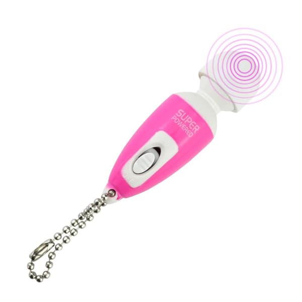 Mini Vibrator med Nøglering Flere Farver Sort