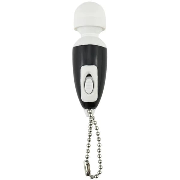 Mini Vibrator med Nyckelring Flera Färger Svart