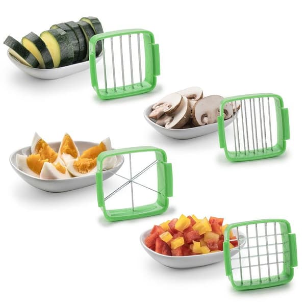 Nicer Dicer Quick - Multifunktionell Grönsaksskärare - Grön