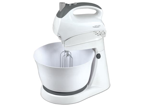 Adler AD 4202, Elektrisk visp, Hvit, Miksing, Plast, 300 W, 1,85 kg