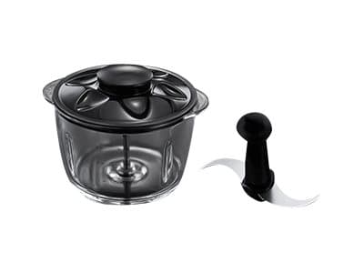 Russell Hobbs Minihakker 24660-56, 1 L, 0,5 kg, Rød, Glas, Rustfrit stål, 200 W