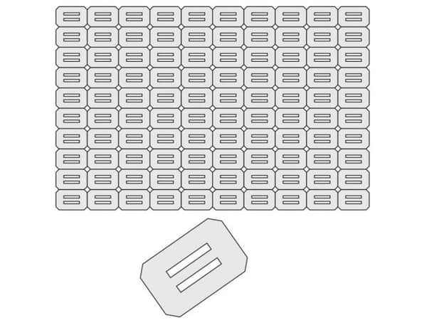 EXTRON Modellbau Patent Gångjärn Rektangulärt fleece (L x B) 27 mm x 17 mm 100 st