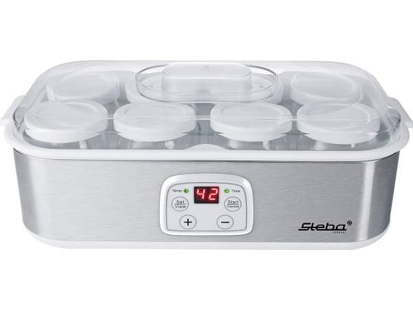 Steba JM 3, 1,4 l, Rustfritt stål, Hvit, 0,18 l, Yogurt, LCD, Rustfritt stål