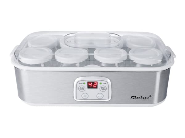 Steba JM 3, 1,4 l, Rustfritt stål, Hvit, 0,18 l, Yogurt, LCD, Rustfritt stål
