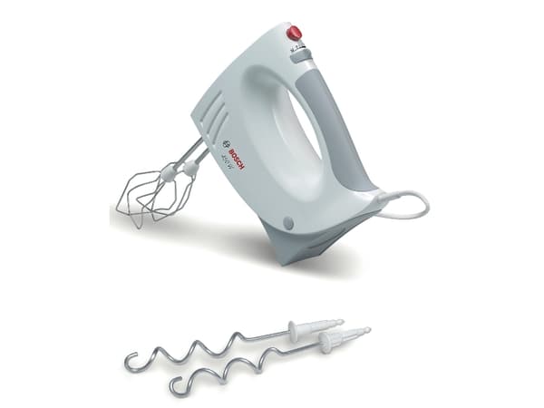 Bosch MFQ3530, Käsisekoitin, Valkoinen, Vaivaus, Vaivaus, Sekoitus, Sekoittaminen, 1,4 m, Vipu, CE, VDE