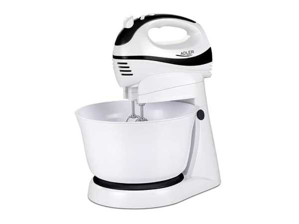 Adler AD 4206, bordsblandare, svart, vit, nät, plast, 300 W, 2,2 kg