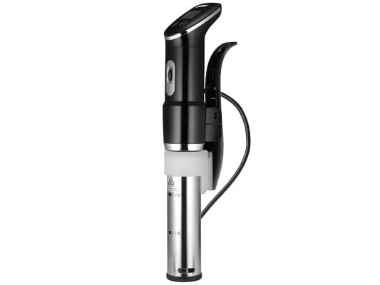 Unold Sous Vide Stick Time 58915, Sous vide -vesipumppu, Musta, Ruostumaton teräs, Muovi, Ruostumaton teräs, Nappi, LCD, 0,5 °C