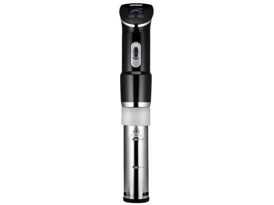 Unold Sous Vide Stick Time 58915, Sous vide -vesipumppu, Musta, Ruostumaton teräs, Muovi, Ruostumaton teräs, Nappi, LCD, 0,5 °C