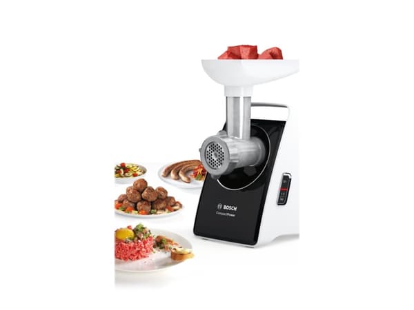 Bosch CompactPower MFW3850B - Kjøttkvern - 500 W - hvit/svart