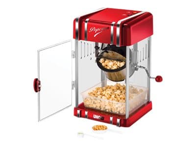 UNOLD 48535 Retro - Popcornmaskin - 300 W - red metallic/transparent