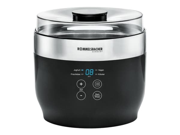 Rommelsbacher JG 80 "Jona" yoghurt and cheese maker (black/stainless steel)
