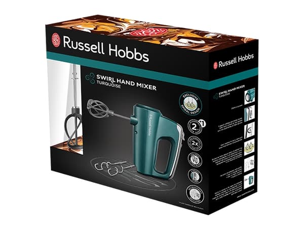 Russell Hobbs Swirl 25891-56 - Handmixer - 350 W - turkos