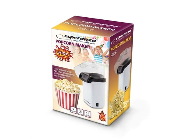 Esperanza POOF - Popcornmaskin - 0,27 liter - 1,2 kW