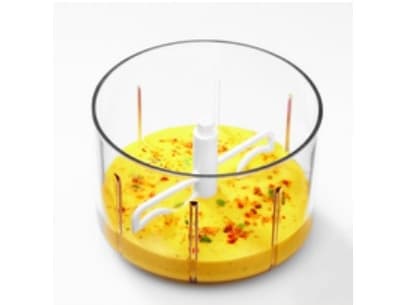 RÖSLE 16272, Sort, Rød, Rustfrit Stål, Transparent, Plastik Minihakker 120 mm, 13 cm