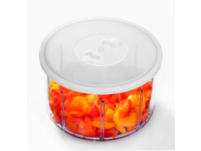 RÖSLE 16272, Sort, Rød, Rustfrit Stål, Transparent, Plastik Minihakker 120 mm, 13 cm