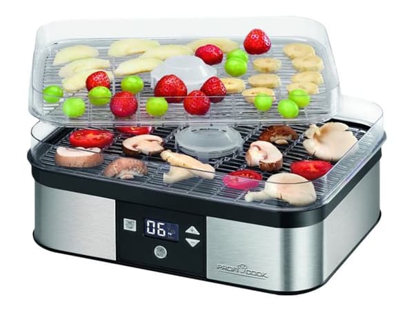 ProfiCook PC-DR 1116 - Matdehydrator - 350 W - rustfritt stål / svart